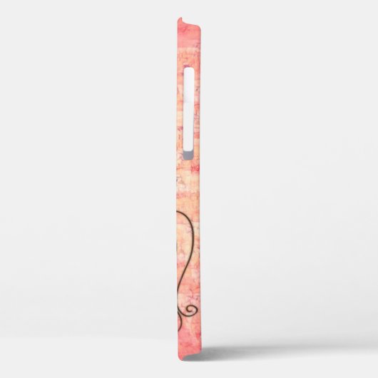 ピンクかわいらし名前をカスタムする Case-Mate iPhoneケース (裏面 / 左)