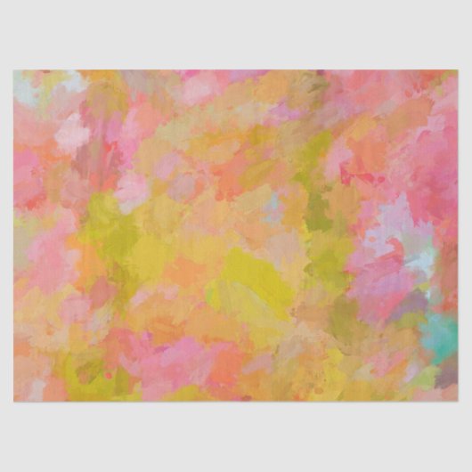 ピンクかわいらし抽象芸術絵を描ズ 薄葉紙 (正面)