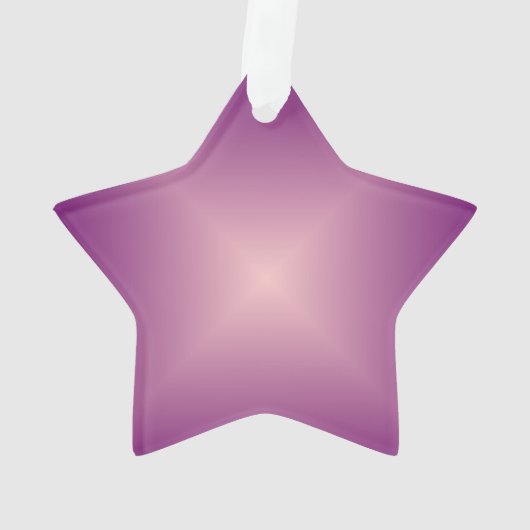 ピンクかわいらし星>クリスマスオーナメント オーナメント (裏面)