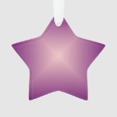 ピンクかわいらし星>クリスマスオーナメント オーナメント (正面)