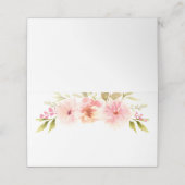 ピンクかわいらし春水彩花結婚色 プレイスカード (外部開封)