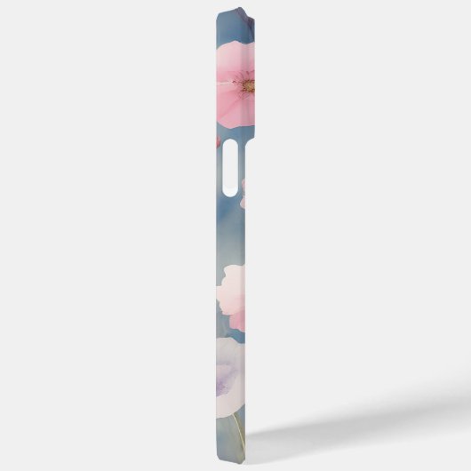 ピンクかわいらし春花油画モノグラムの画 Case-Mate iPhoneケース (裏面 / 右)