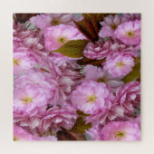 ピンクかわいらし春花 ジグソーパズル (横)