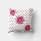 ピンクかわいらし水玉模様ム クッション (裏面)