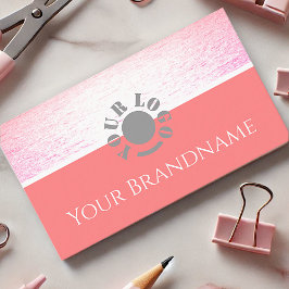 ピンクかわいらし海シックヴィンテージカラープロフェッショナル 名刺