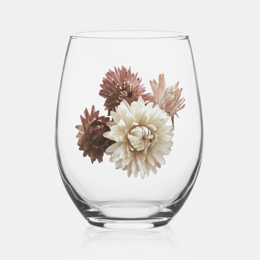 ピンクかわいらし淡い色のとメイクのイチゴ ステムなしワイングラス (正面)