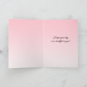 ピンクかわいらし牡丹ハッピーバースデー カード (内部)