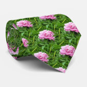 ピンクかわいらし牡丹 ネクタイ (ロール)