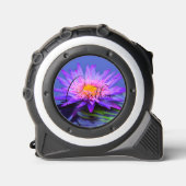 ピンクかわいらし紫色の睡蓮の巻尺 メジャー (正面)