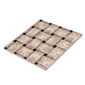 ピンクかわいらし織 タイル (側面)