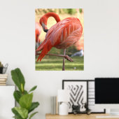 ピンクかわいらし色で ポスター (ホームオフィス)