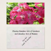 ピンクかわいらし色で – 親切カードのランダムな行為 (正面&裏面)