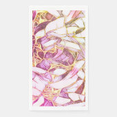 ピンクかわいらし色と金ゴールドフェイク花 (正面)