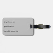 ピンクかわいらし色にアステカ染めインスパイアた荷姿 ラゲッジタグ (裏面横)