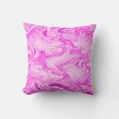 ピンクかわいらし色のホットピンク赤面ピンク クッション (正面)