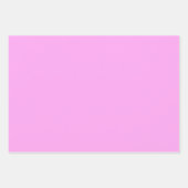 ピンクかわいらし色のホットピンク赤面ピンク ラッピングペーパーシート (正面3)