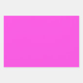 ピンクかわいらし色のホットピンク赤面ピンク ラッピングペーパーシート (正面2)