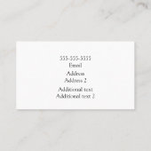 ピンクかわいらし色の花で 名刺 (裏面)