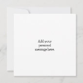 ピンクかわいらし色の花のパーソナライズされた女性 カード (裏面)