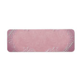 ピンクかわいらし色の薬用ラベル ラベル (正面)