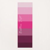 ピンクかわいらし色パレッ淡い色のト梅裏模様 ヨガマット (正面)