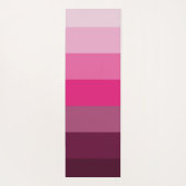 ピンクかわいらし色パレッ淡い色のト梅裏模様 ヨガマット (裏面)