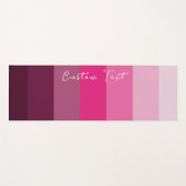 ピンクかわいらし色パレッ淡い色のト梅裏模様 ヨガマット (正面(横))