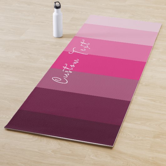 ピンクかわいらし色パレッ淡い色のト梅裏模様 ヨガマット (インサイチュ)