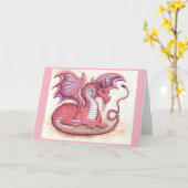 ピンクかわいらし色 – カード (黄色い花)