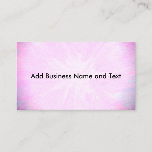 ピンクかわいらし色 名刺 (正面)