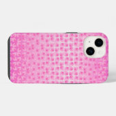 ピンクかわいらし花びら iPhoneケース (裏面横)