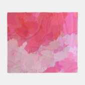 ピンクかわいらし蝶フリースブランケット フリースブランケット (正面(横))