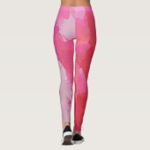 ピンクかわいらし蝶 レギンス (裏面)