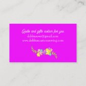 ピンクかわいらし裁縫機 名刺 (裏面)