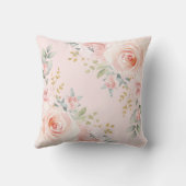 ピンクかわいらし赤面ジャングルサファリアニマルベビーガール クッション (裏面)