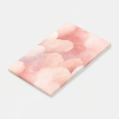 ピンクかわいらし赤面ハート ポストイット (アングル)