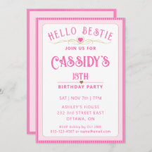 ピンクかわいらし13誕生日