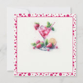 ピンクかわいらし30歳の誕生日お祝いありがとう サンキューカード (裏面)