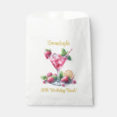 ピンクかわいらし30歳の誕生日お祝い フェイバーバッグ (正面)