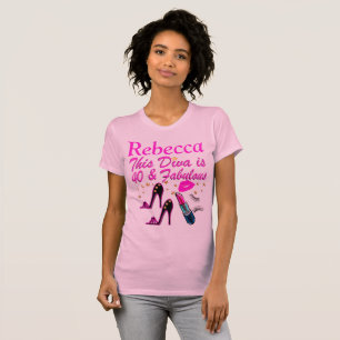 ピンクかわいらし40パーソナライズされたと素晴らしいTシャツ Tシャツ