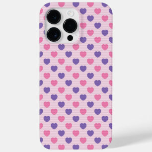 ピンクかわいらし&パープルハート Case-Mate iPhone 14 PRO MAXケース