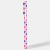 ピンクかわいらし&パープルハート Case-Mate iPhoneケース (裏面 / 左)