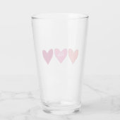 ピンクかわいらし&ピーチハート タンブラーグラス (裏面)