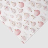 ピンクかわいらし&ホワイトクリスマスオーナメントクリスマス 薄葉紙 (詳細)