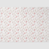 ピンクかわいらし&ホワイトクリスマスオーナメントクリスマス 薄葉紙 (正面)