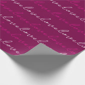 ピンクかわいらし:ラブリーラッピングガーリー紙 ラッピングペーパー (角)