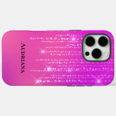 ピンクかわいらし《写真》ぼけ味スパークルハート Case-Mate iPhoneケース (裏面 (横))