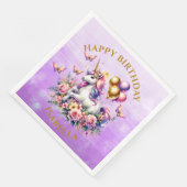 ピンクかわいらし、紫、金ゴールドユニコーン誕生日 (コーナー)