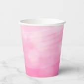 ピンクかわいらし、紫、金ゴールドユニコーン誕生日 紙コップ (裏面)