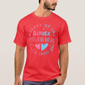 ピンクかブルか おばちゃんがあなたの性別を守ってるよ Tシャツ